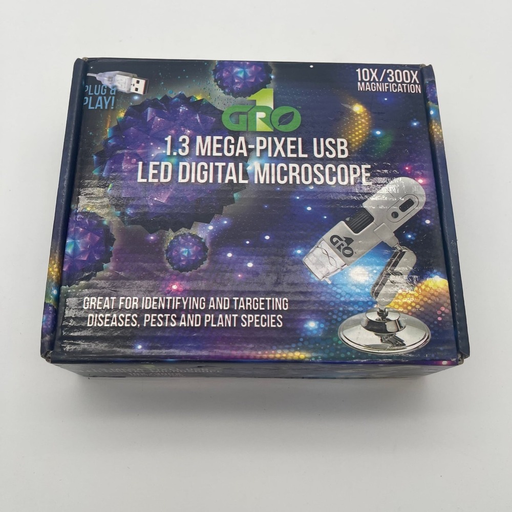 Gro1 1.3 Mega-Pixel USB‎ LED Digital Microscope 10x-300x Magnification